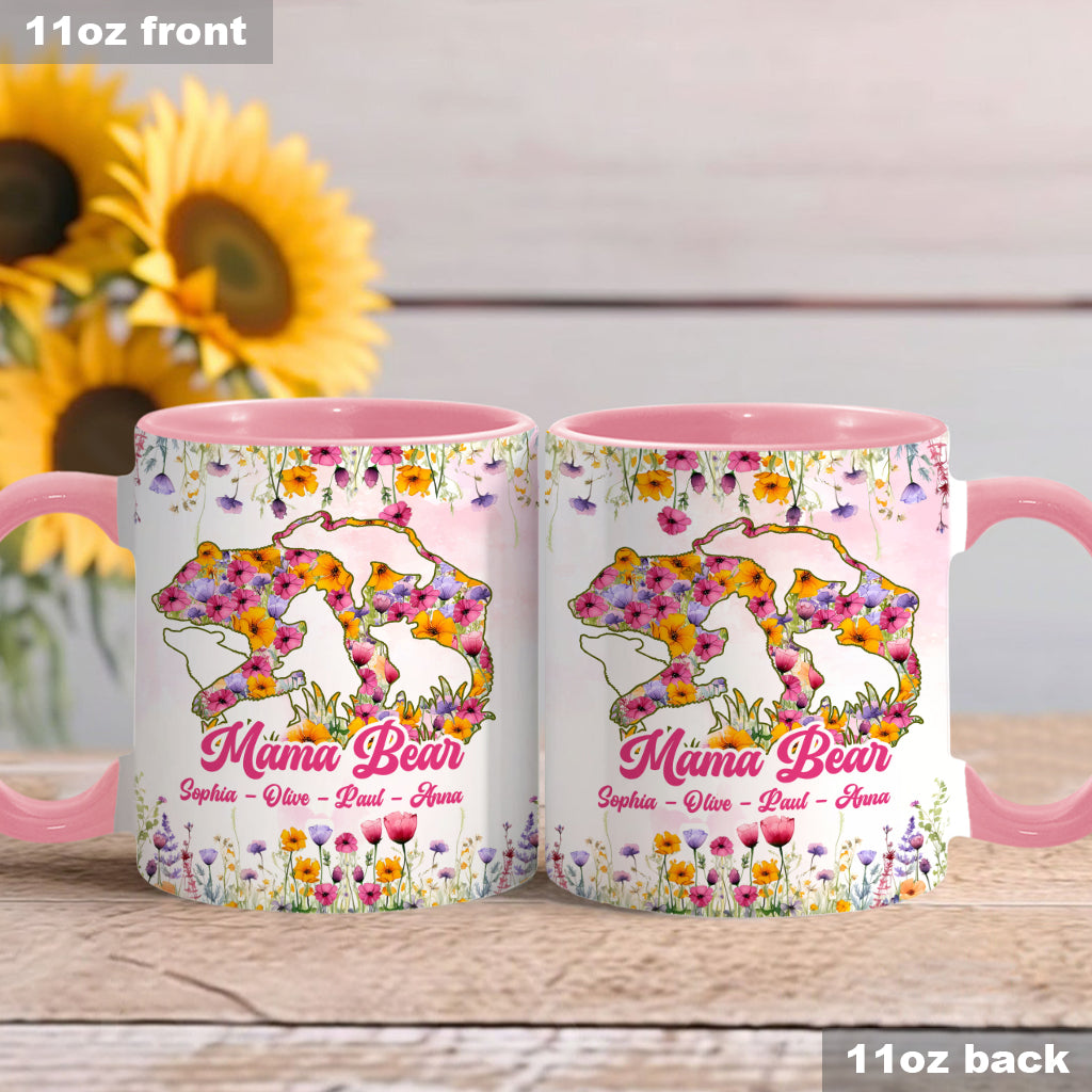 Mama Bear - Personalized Mother Accent Mug