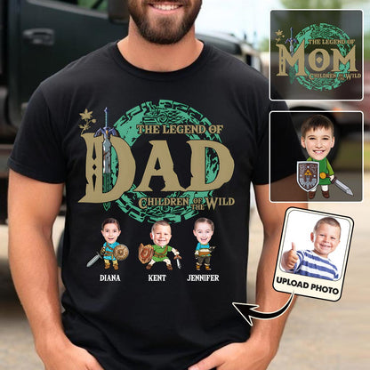 The Legend Of Dad Mom - Personalized The Hero's Legend T-shirt And Hoodie