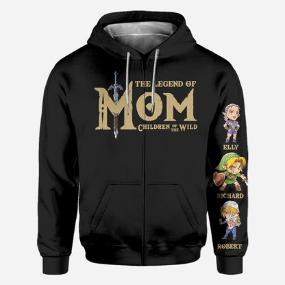 The Legend Of Mom Dad - Personalized The Adventurer All Over Shirt