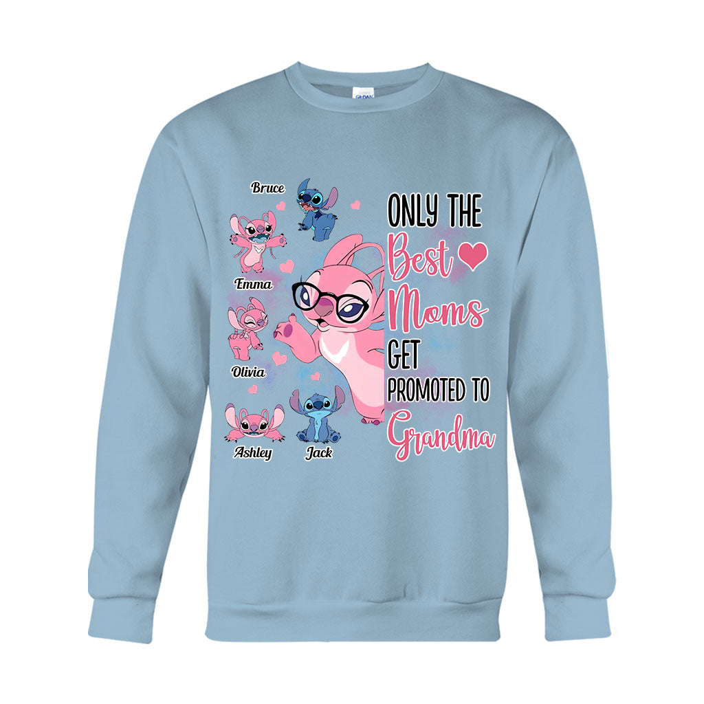 Only The Best Moms Get Promoted To Grandma - Personalized Grandma T-shirt And Hoodie