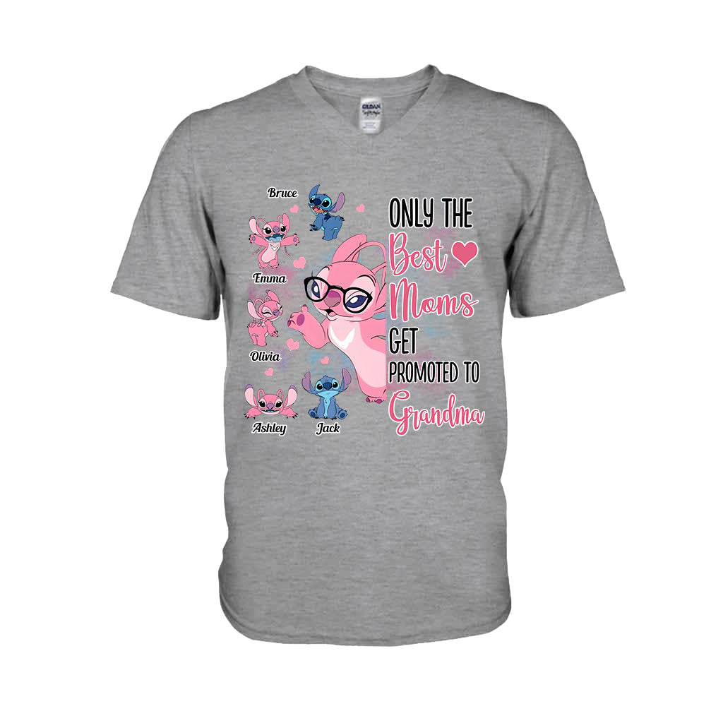 Only The Best Moms Get Promoted To Grandma - Personalized Grandma T-shirt And Hoodie