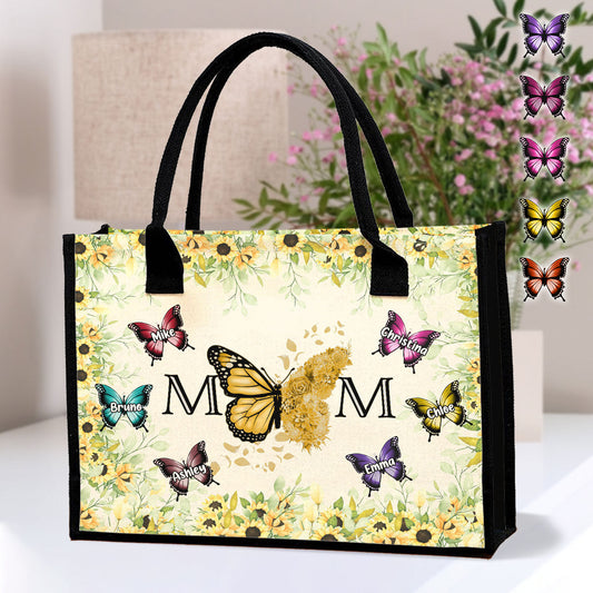 Best Mom Ever - Personalized Mother Canvas Tote Bag