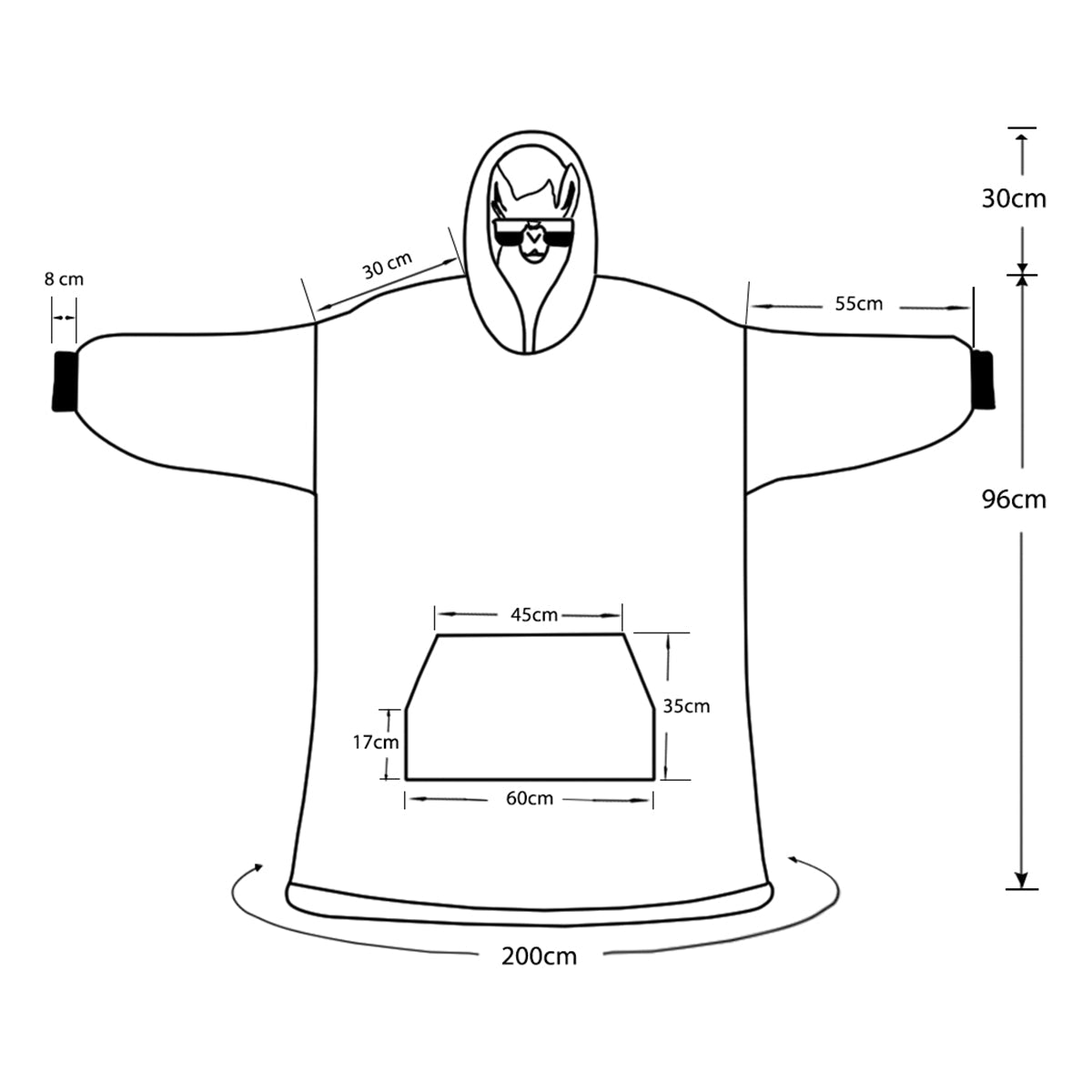 Happy Haunts Room For More - Personalized Mouse Blanket Hoodie