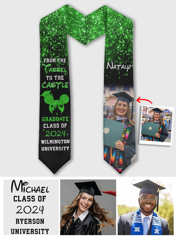 From The Tassel To The Castle - Personalized Graduation Graduation Stole