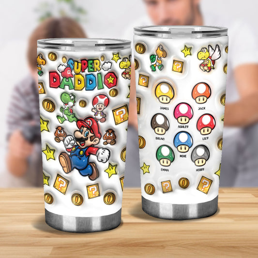 Super Daddio - Personalized Super Plumber Tumbler