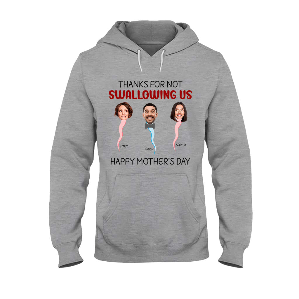 Thanks For Not Swallowing Us - Personalized Mother T-shirt And Hoodie