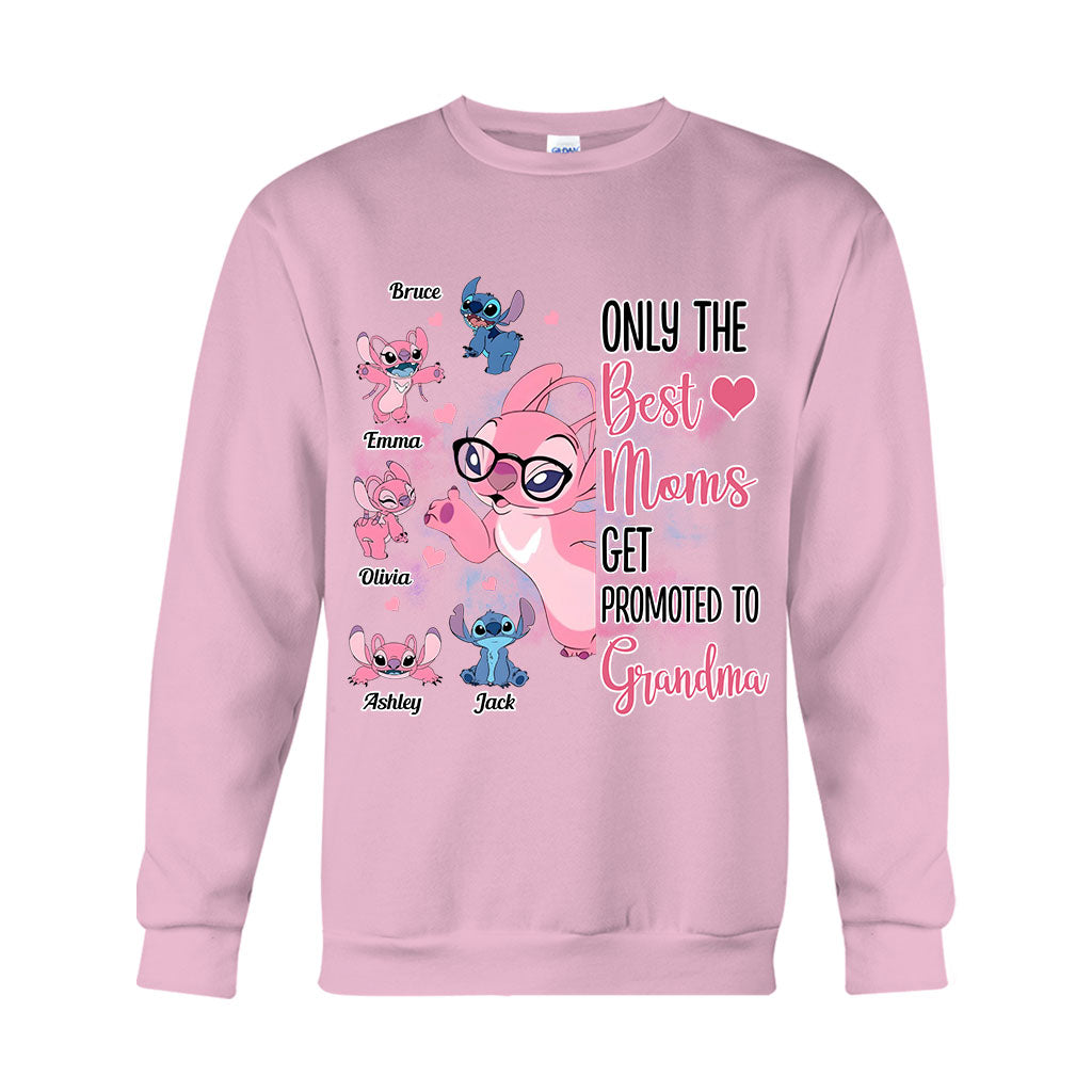 Only The Best Moms Get Promoted To Grandma - Personalized Grandma T-shirt And Hoodie