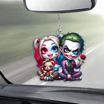 Horror Couple - Personalized Transparent Car Ornament