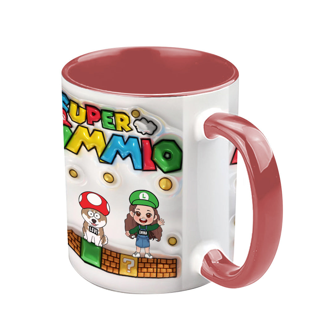 Super Mommy/ Daddy - Personalized Super Plumber Accent Mug