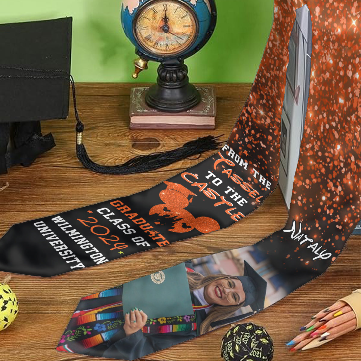 From The Tassel To The Castle - Personalized Graduation Graduation Stole
