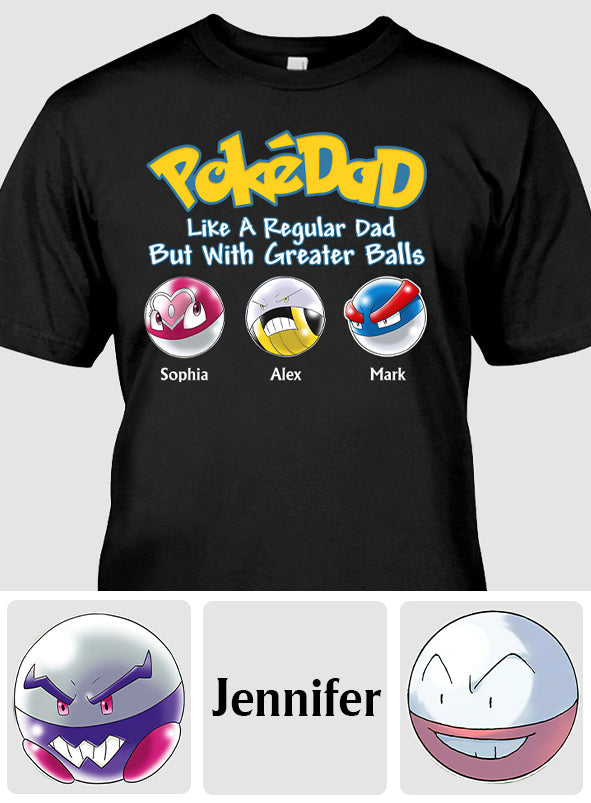 Pokedad - Personalized Monster Trainer T-shirt And Hoodie