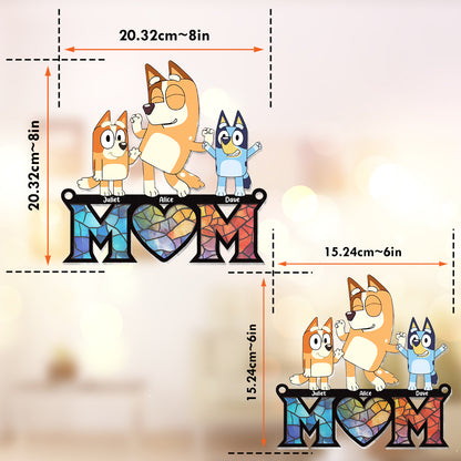 Cool Mum - Personalized Mother Window Hanging Suncatcher Ornament