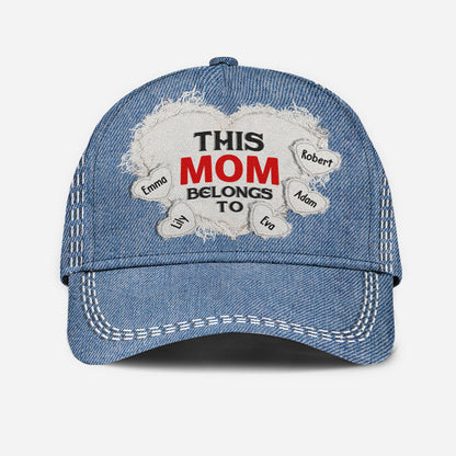 This Mom Belongs To - Personalized Mother Classic Cap