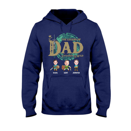 The Legend Of Dad Mom - Personalized The Hero's Legend T-shirt And Hoodie