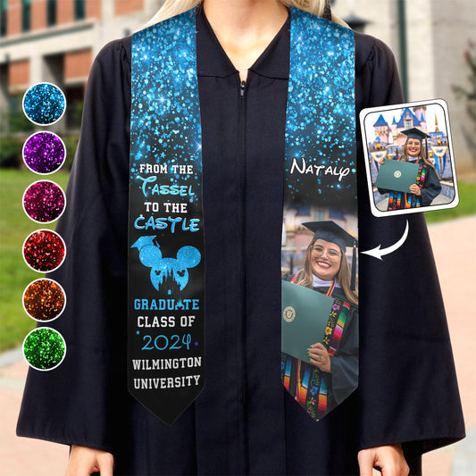 From The Tassel To The Castle - Personalized Graduation Graduation Stole