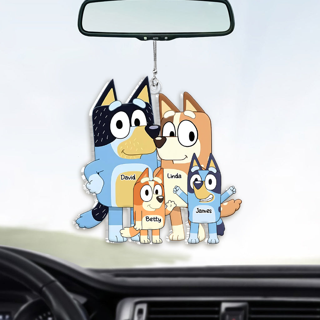 Cool Family - Personalized Family Custom Shaped Car Ornament