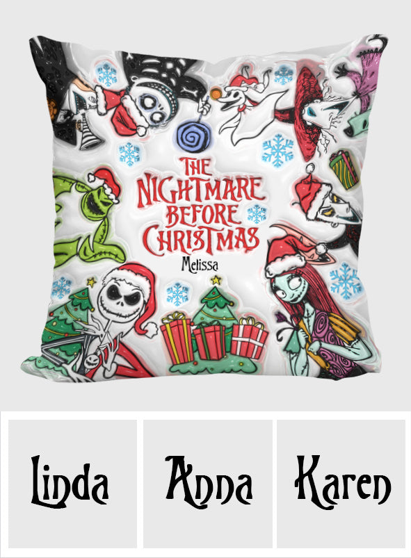 The Nightmare Before Christmas - Personalized Nightmare Throw Pillow
