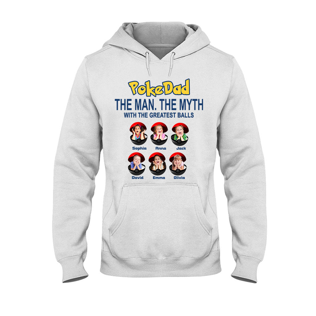 Pokedad The Man The Myth Any Title - Personalized Monster Trainer T-shirt And Hoodie