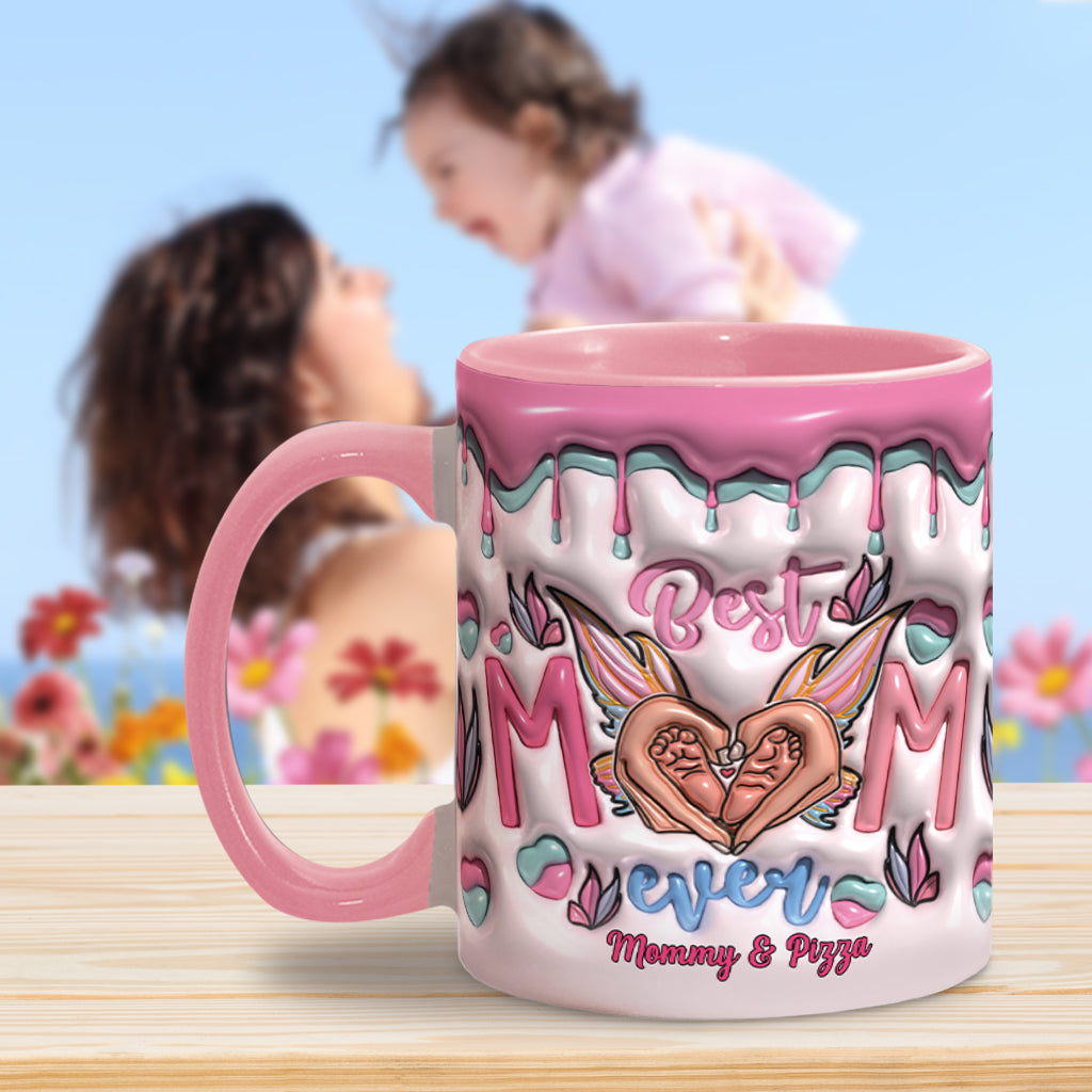 Best Mom Ever Butterfly Transformation - Personalized Mother Accent Mug