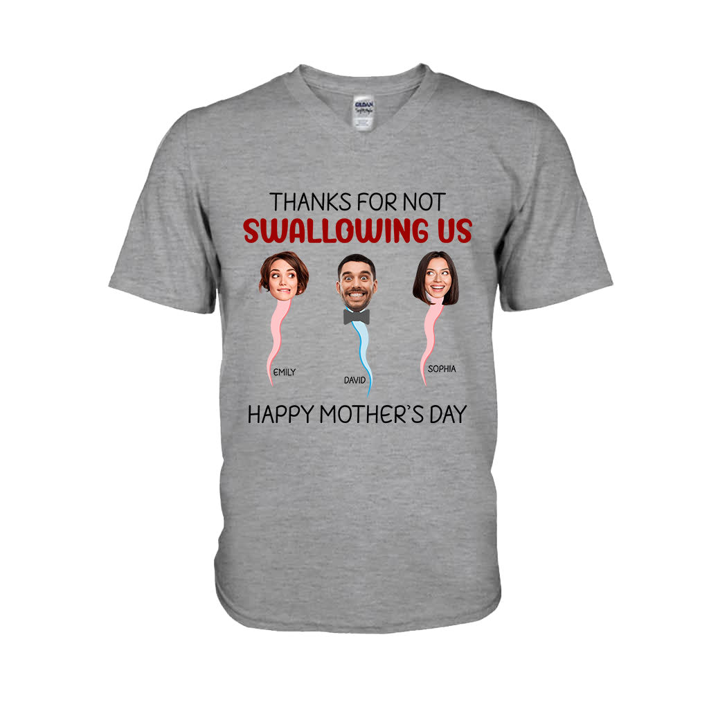 Thanks For Not Swallowing Us - Personalized Mother T-shirt And Hoodie