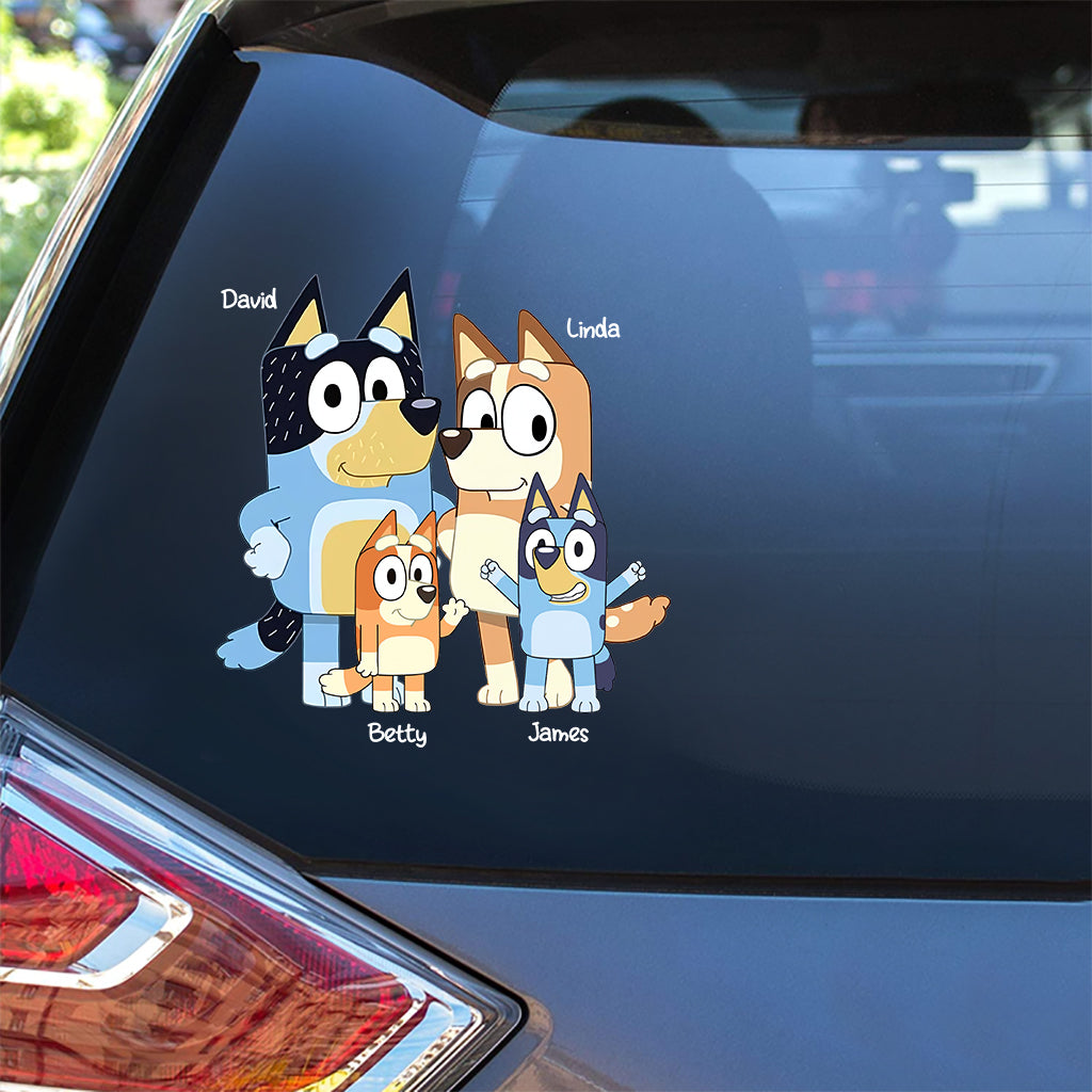 Cool Family - Personalized Family Decal Full