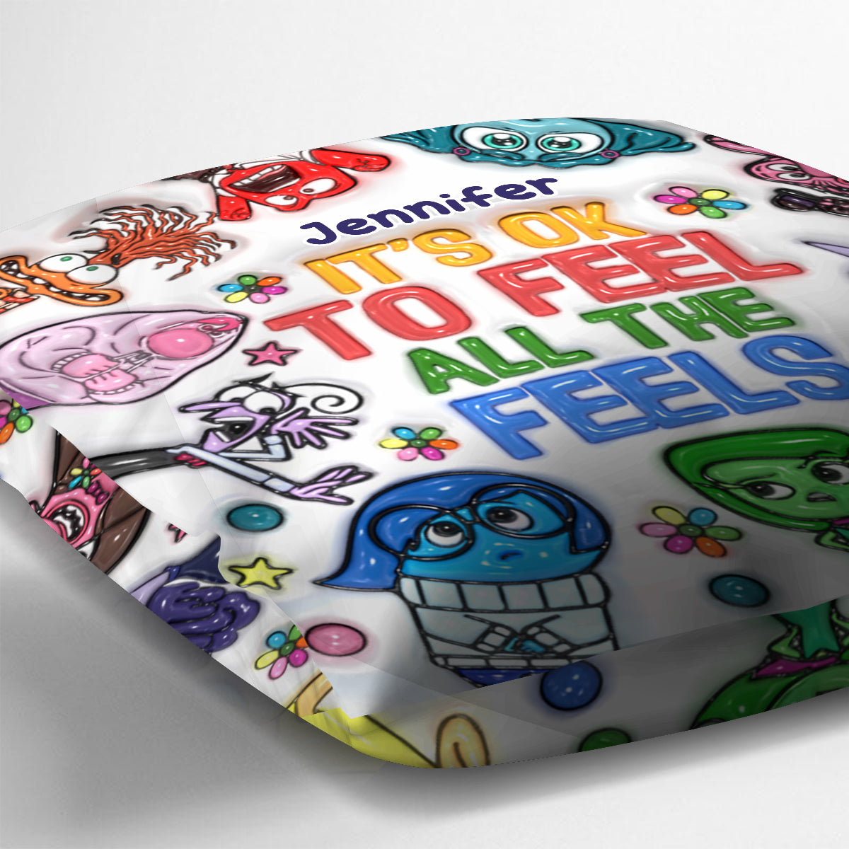 It's Ok To Feel All The Feels - Personalized Throw Pillow