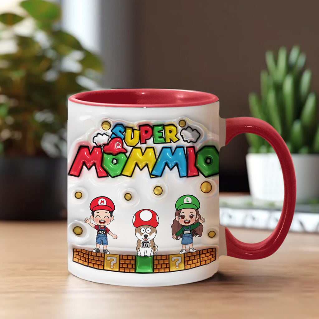 Super Mommy/ Daddy - Personalized Super Plumber Accent Mug