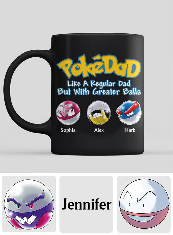 Pokedad - Personalized Monster Trainer Mug