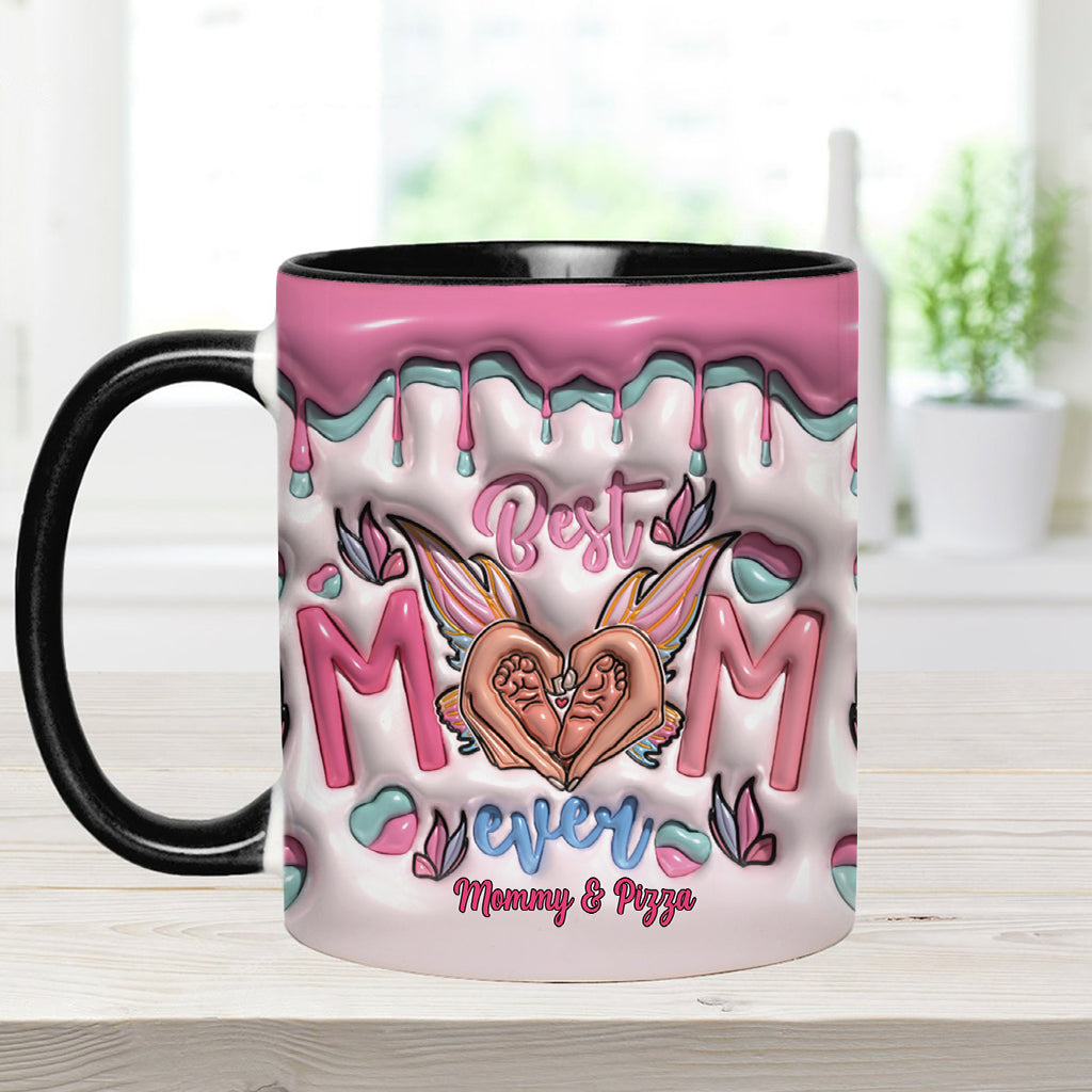 Best Mom Ever Butterfly Transformation - Personalized Mother Accent Mug