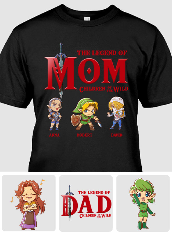 The Legend Of Mom Dad - Personalized The Adventurer T-shirt And Hoodie