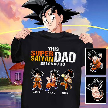 This Super Dad Belongs To - Personalized Seven Balls T-shirt And Hoodie