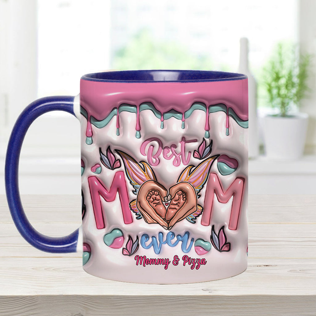 Best Mom Ever Butterfly Transformation - Personalized Mother Accent Mug