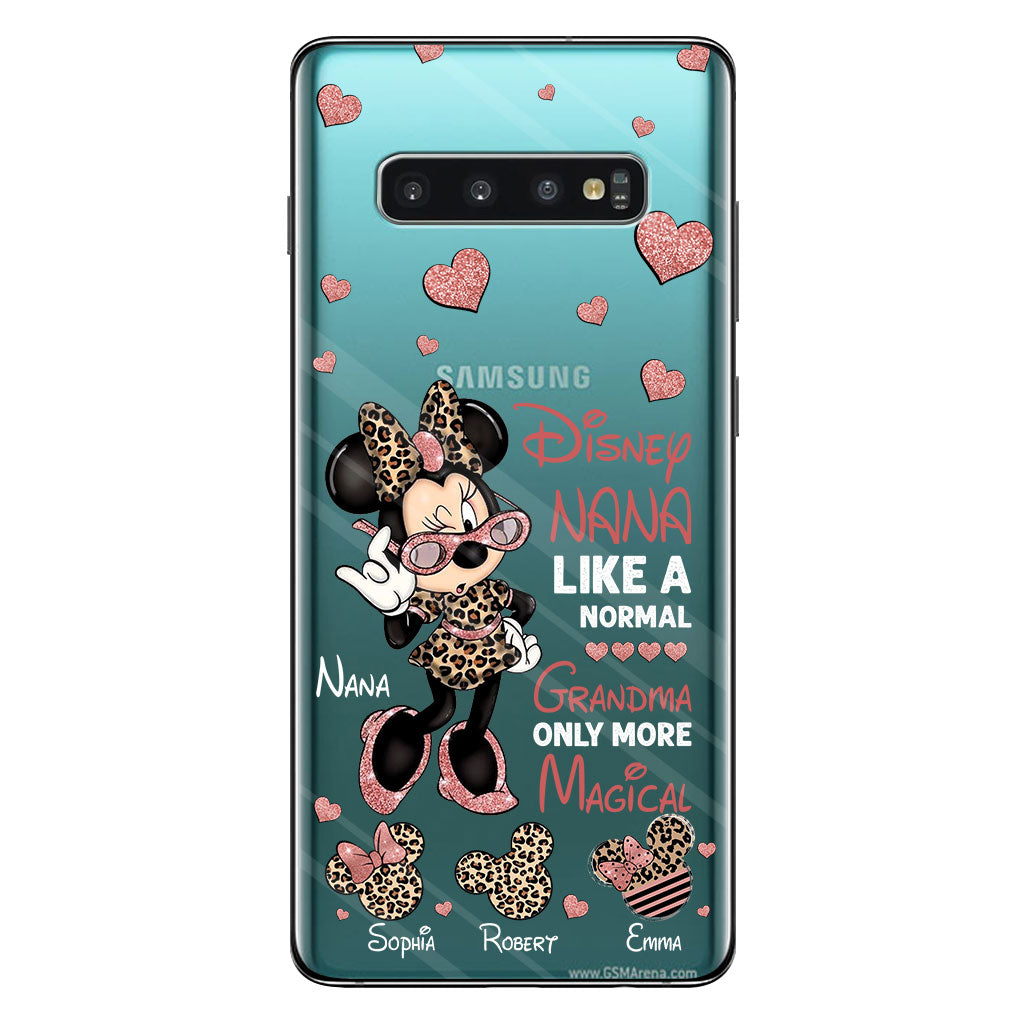 Like A Normal Grandma Only More Magical - Personalized Grandma Clear Phone Case