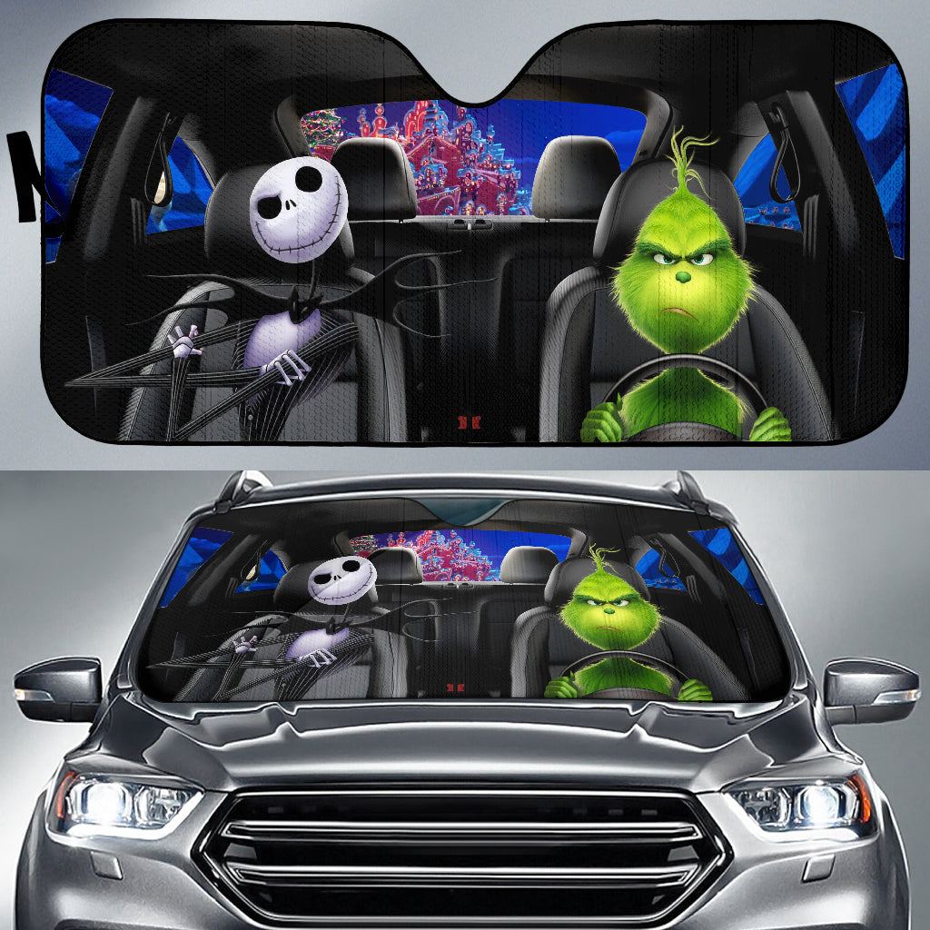 It's The Most Wonderful Time Of The Year Nightmare Car Sunshade 0823