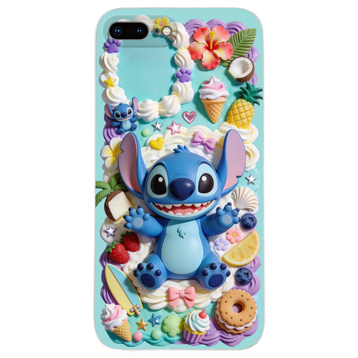 Ohana - Personalized Ohana 3D Embossed Leather Phone Case