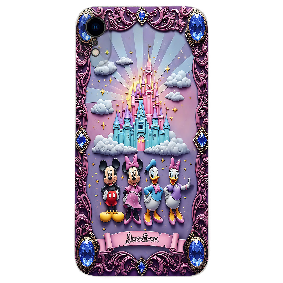 Magical World - Personalized Mouse Leather Phone Case