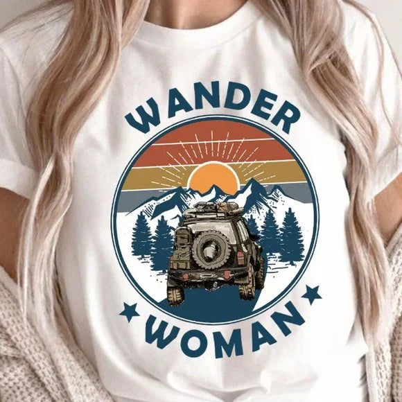 Wander Woman Car T-shirt and Hoodie 0523