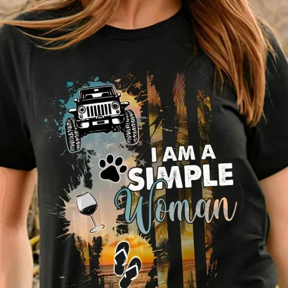 I'm A Simple Woman Car T-shirt and Hoodie 0523