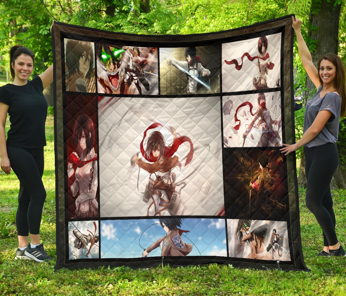 War Goddess Giants War Quilt 0523