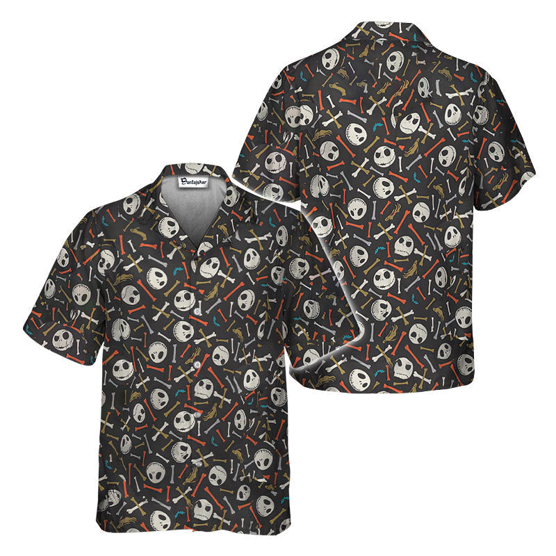 Bones Pattern Nightmare Hawaiian Shirt 0523