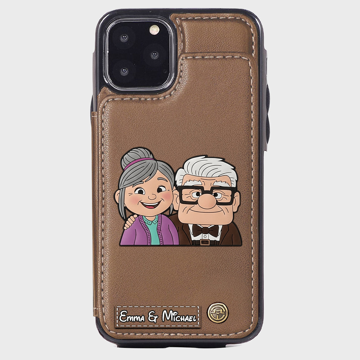 Couple Adventure Custom Name - Personalized Mouse Wallet Phone Case