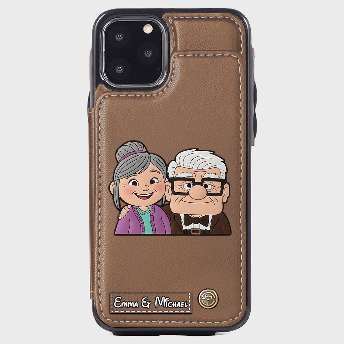Couple Adventure Custom Name - Personalized Mouse Wallet Phone Case