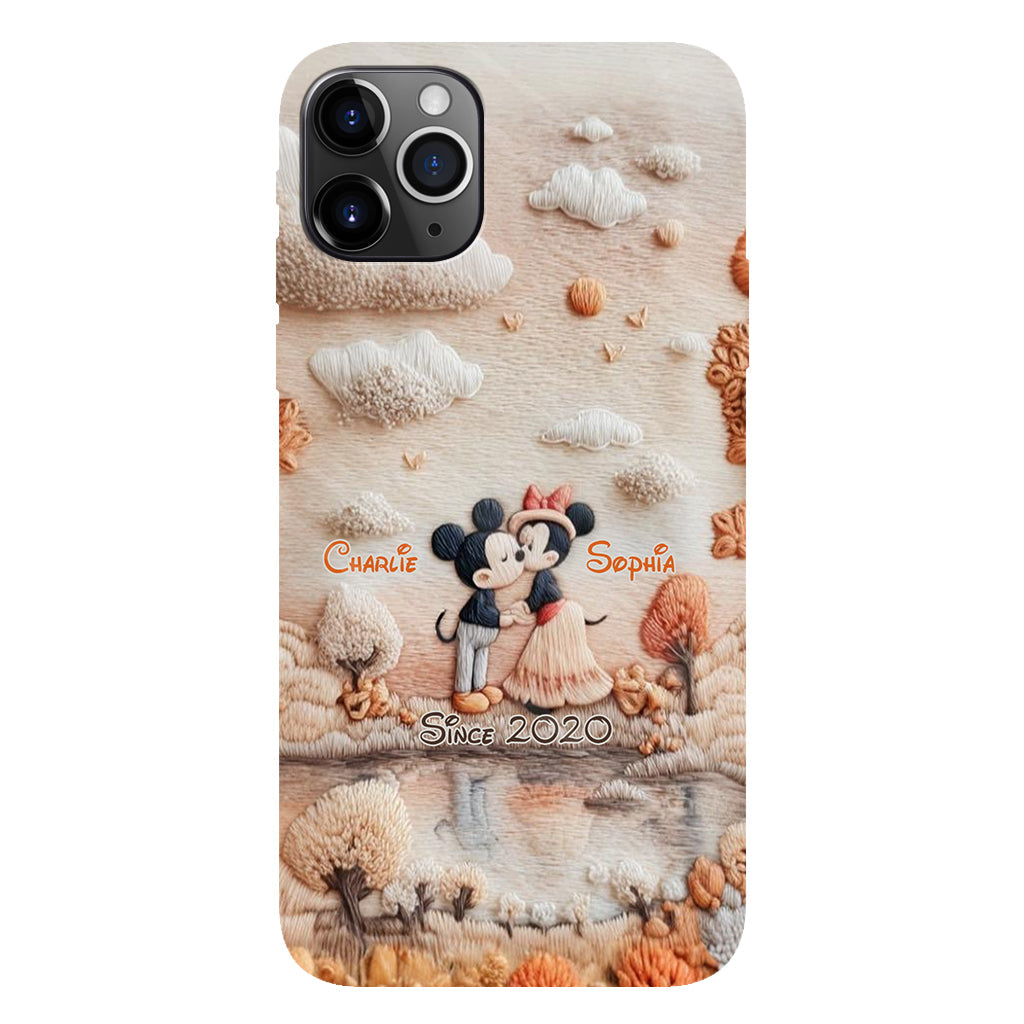Magical Fall By The Lake - Personalized Mouse Full Print Phone Case