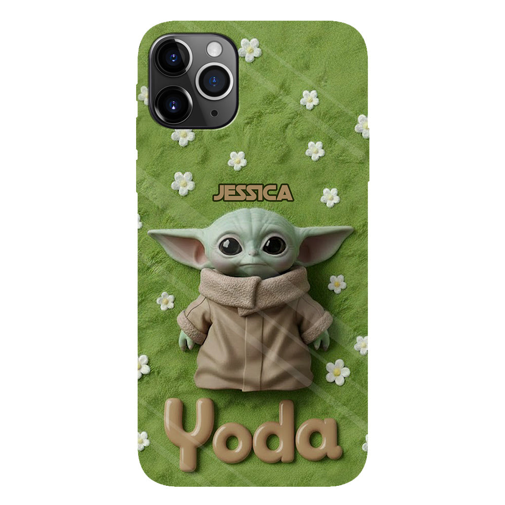 Cute Yoda - Personalized The Force Full Print Phone Case