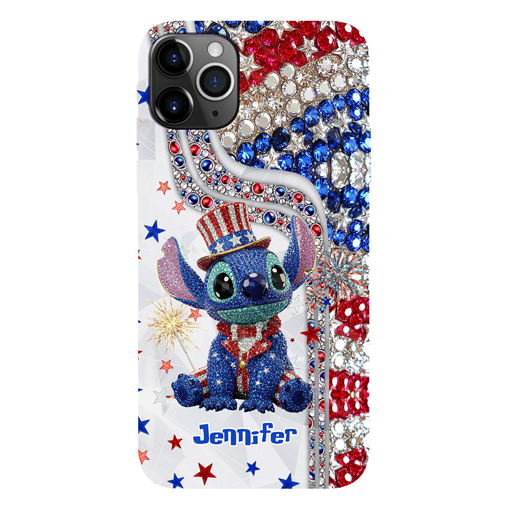 Red And White - Personalized Ohana Full Print Phone Case