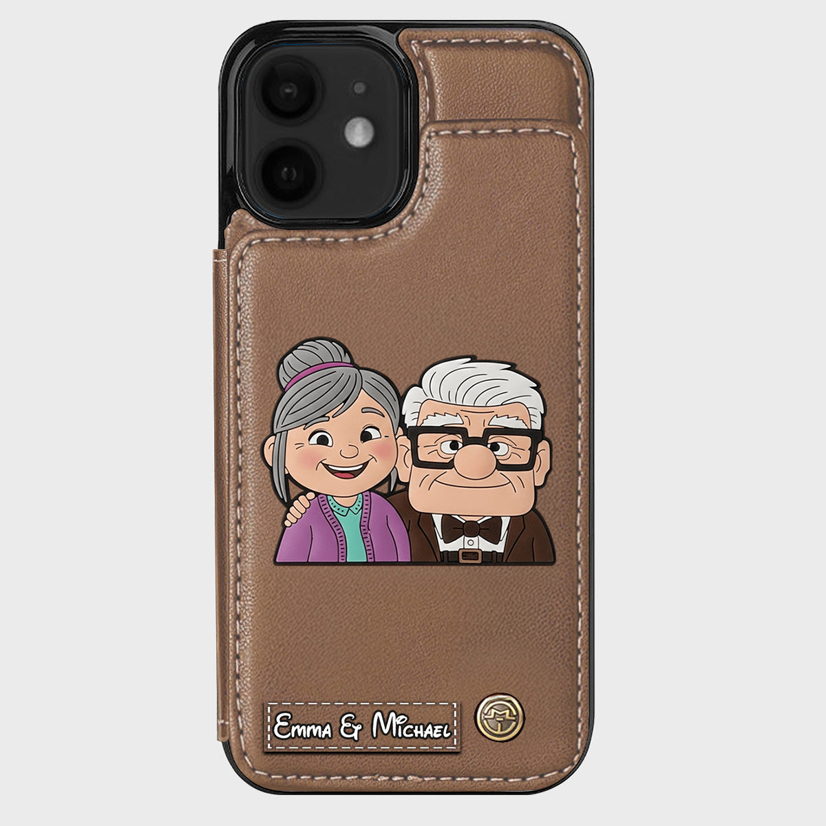 Couple Adventure Custom Name - Personalized Mouse Wallet Phone Case