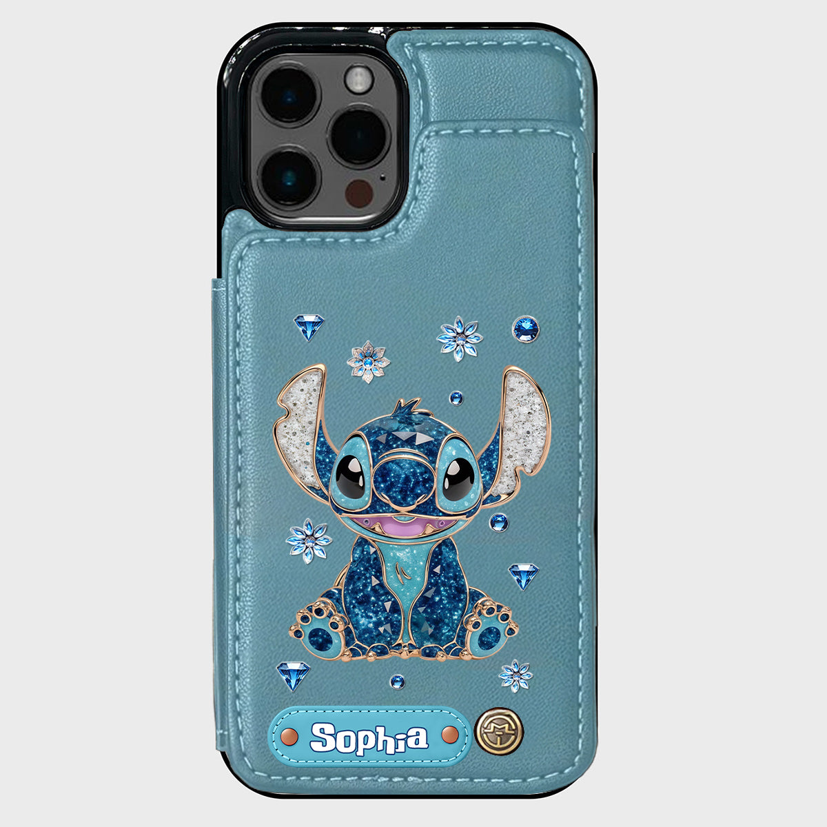 Blue Ohana - Personalized Ohana Wallet Phone Case