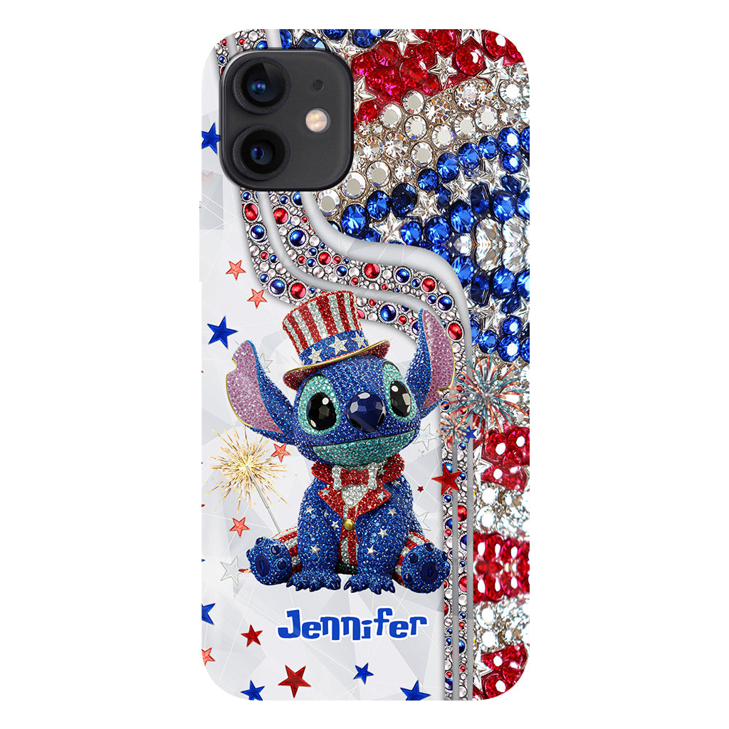 Red And White - Personalized Ohana Full Print Phone Case