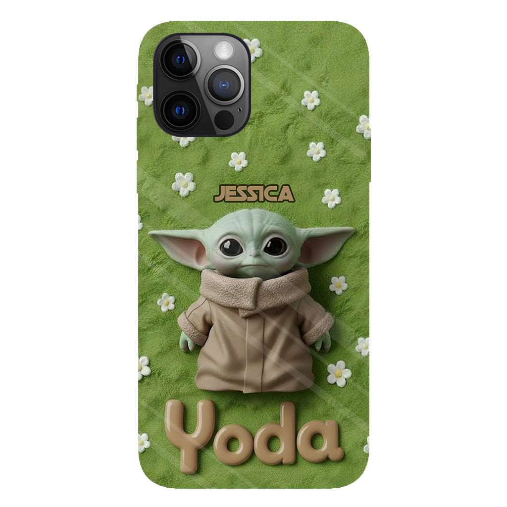 Cute Yoda - Personalized The Force Full Print Phone Case