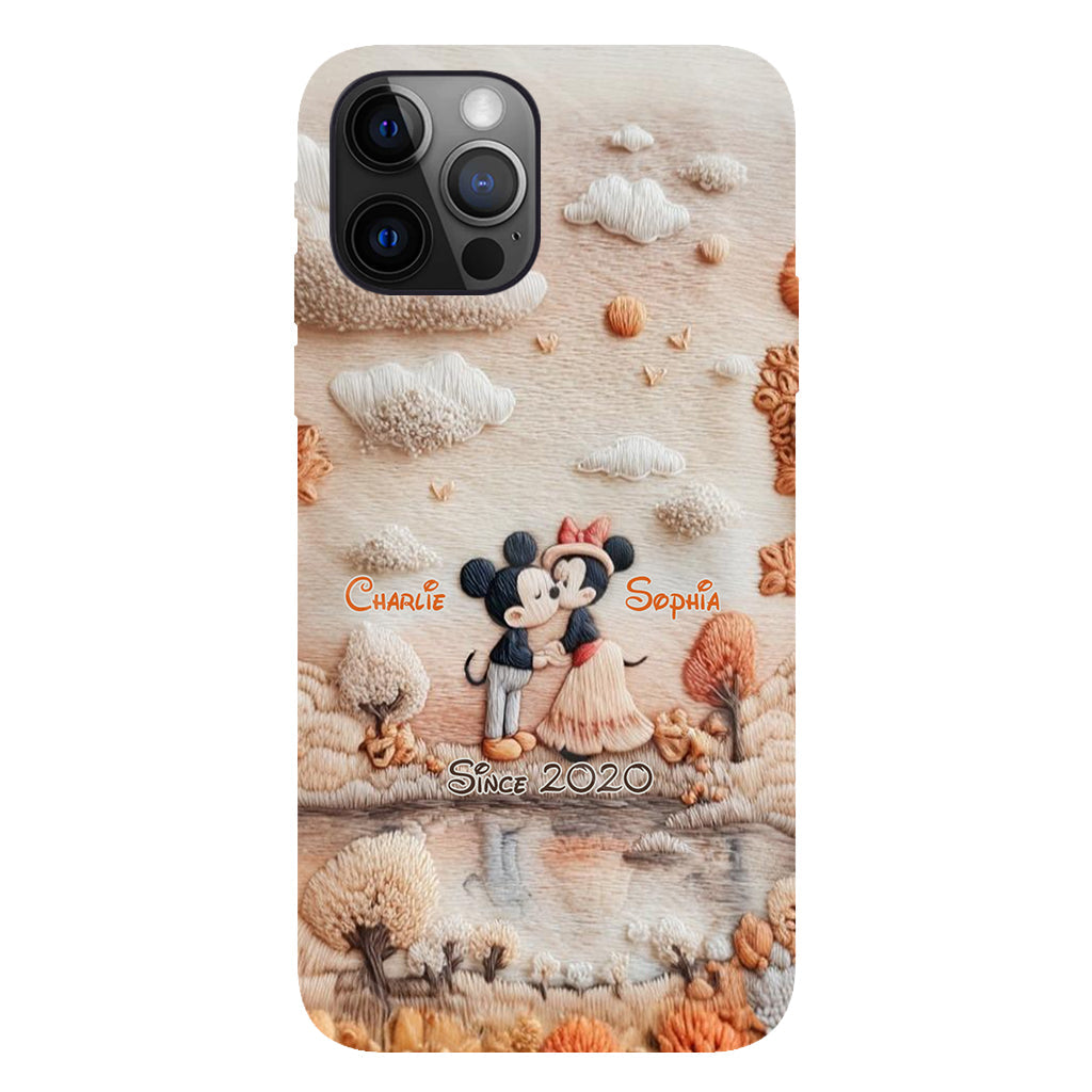 Magical Fall By The Lake - Personalized Mouse Full Print Phone Case
